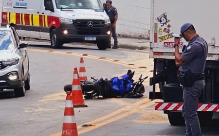 Jovem motociclista morre em acidente grave entre a Rodovia Anhanguera e a Avenida Tenente Marques, em Cajamar
