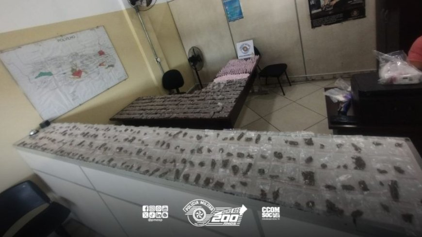 Polícia Militar apreende drogas e materiais relacionados ao tráfico em Cajamar