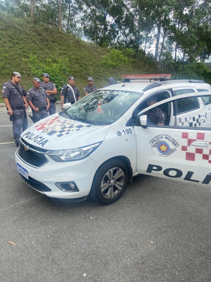 Policiais do 26° Batalhão de Policia Militar participam de treinamento de Direção Defensiva em Cajamar