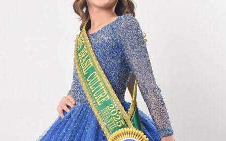 Jovem cajamarense Anna Júlia é eleita Miss Brasil Infantil 2025 e se prepara para competição internacional
