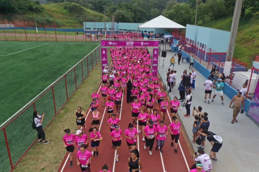 1ª Cajamar Run Mulher 2025 celebra o Mês da Mulher com muita animação