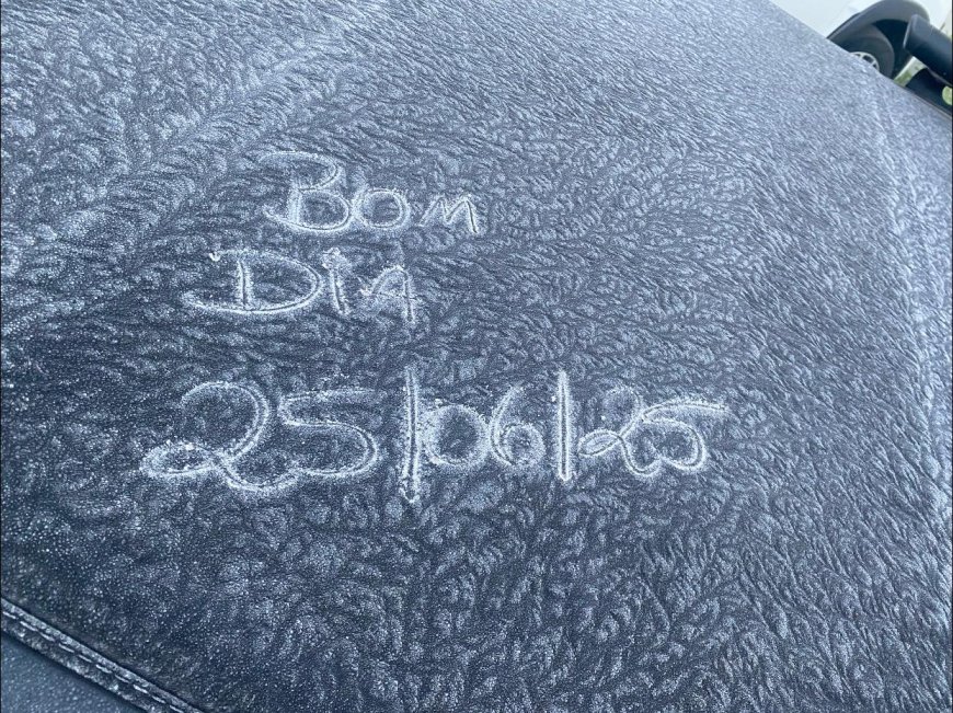 Cajamar registra madrugada mais fria do ano com 2°C e carros amanhecem cobertos de gelo