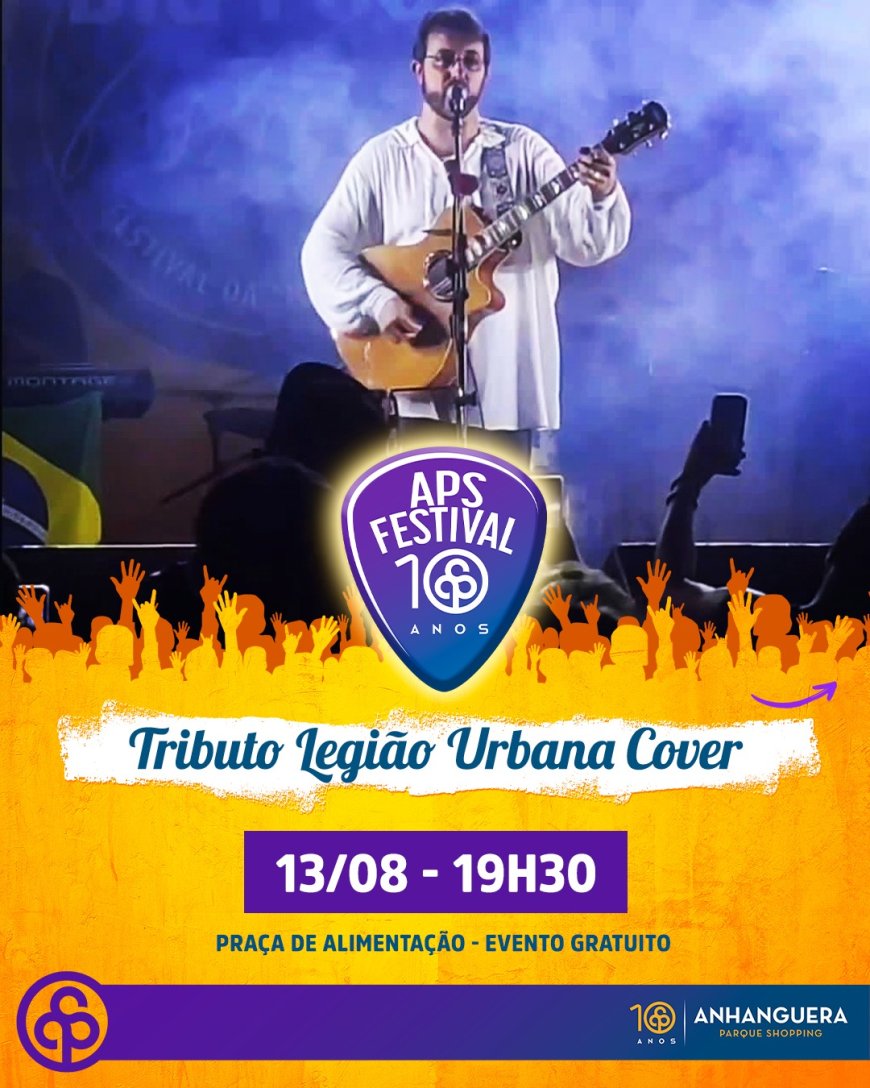Legião Urbana é homenageada no APS Festival em noite especial no Anhanguera Parque Shopping