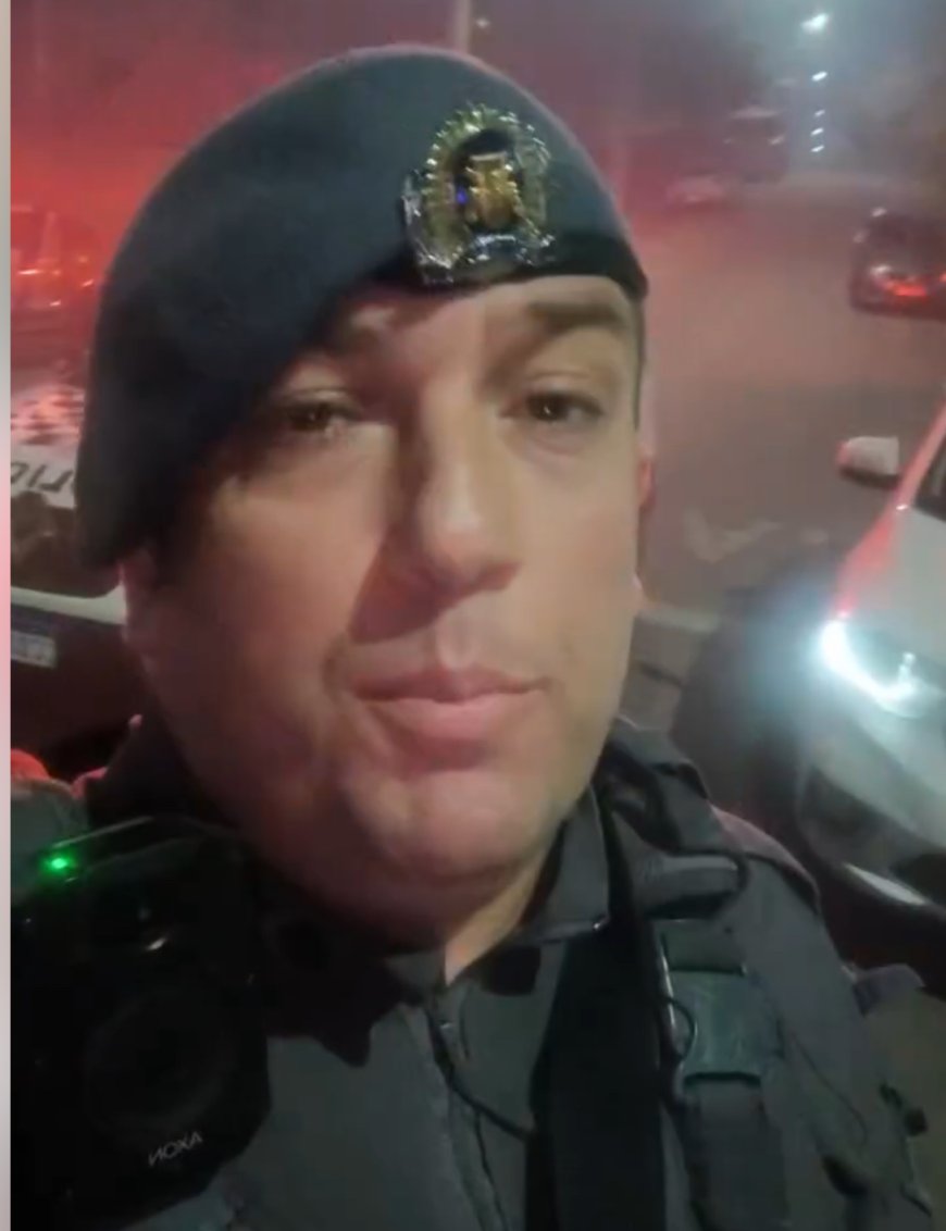 Polícia Militar de Cajamar auxilia no combate a incêndio no Portal dos Ipês