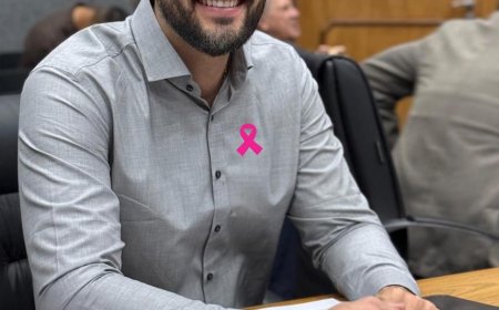 Dr. Vinicius Zago apresenta requerimento por mastologistas em Cajamar durante campanha do Outubro Rosa