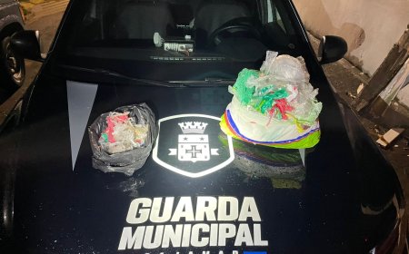 Guarda Municipal de Cajamar prende suspeito por tráfico de drogas na Rua Campos do Jordão, no Polvilho