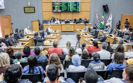 Primeira sessão do ano movimenta o plenário da Câmara de Cajamar nesta quarta-feira (11)