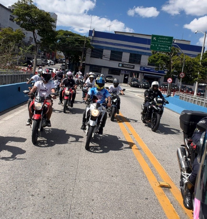 Motociata em memória de Raul André reúne grande público e reforça pedido por justiça em Cajamar