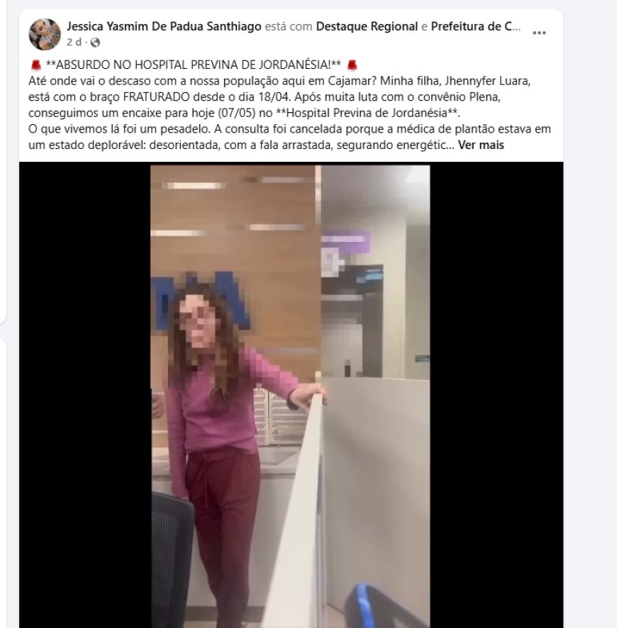 Vídeo denuncia suposta conduta inadequada em clínica particular Previna Saúde em Cajamar